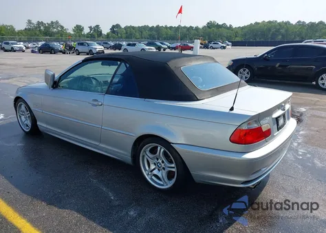 2002 BMW 330Ci из США, поврежденный, VIN WBABS53472JU94690